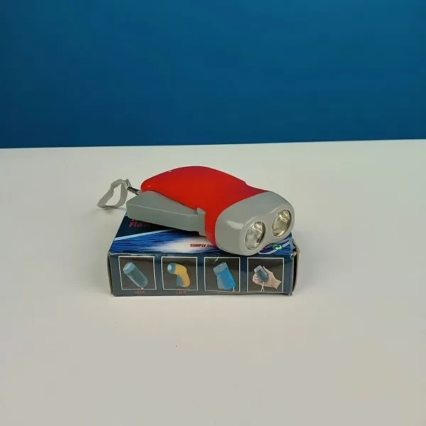 Hand Pressing Dynamo Crank Power Wind Up Flashlight