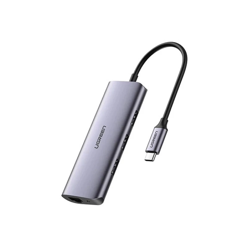 Ugreen CM252 (60718) USB-C to 3xUSB + RJ45 + USB-C Ethernet Multifunction Adapter Hub