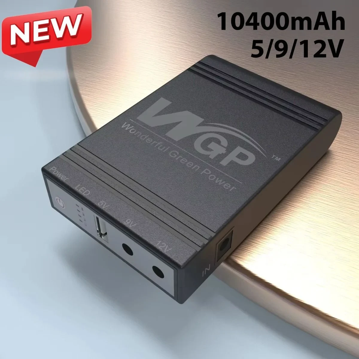 WGP Mini UPS 10400mAh 5V,9V,12V Output - Backup Up To 10 Hours
