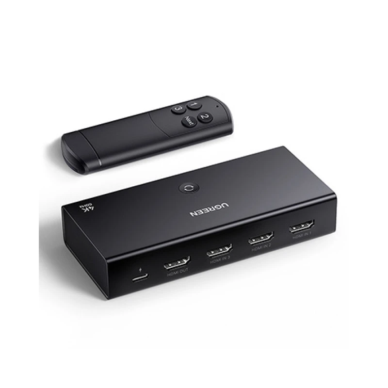 Ugreen CM598 (15376) 4k 60Hz 3 In 1 Out HDMI Splitter