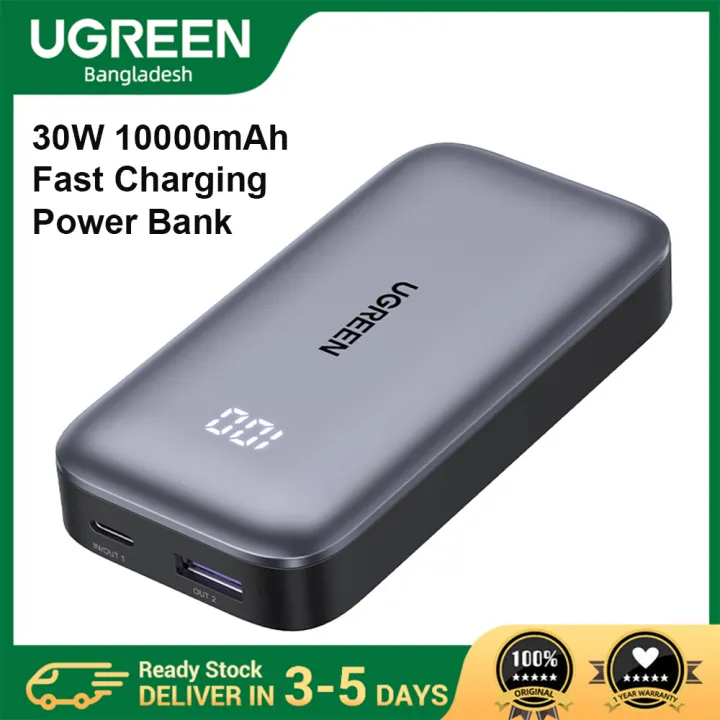 Ugreen PB502 (25185) 30W 10000mAh Fast Charging Power Bank