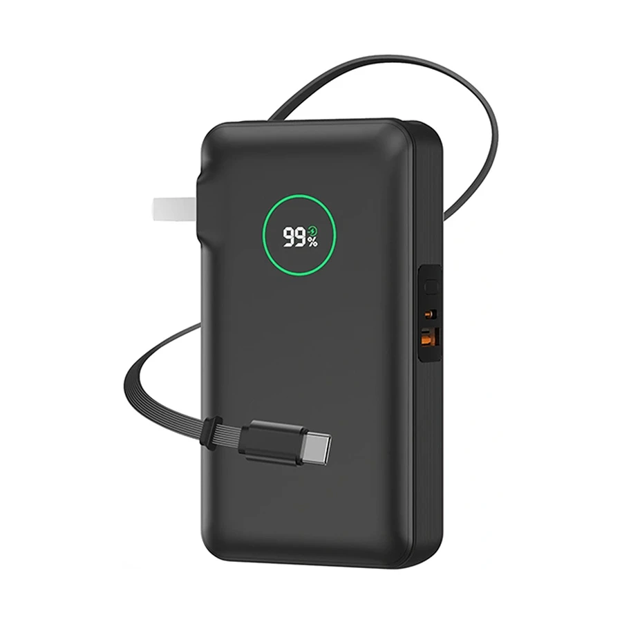 WIWU Wi-P049 10000mAh 35W Charging Power Bank with Built-in Charger