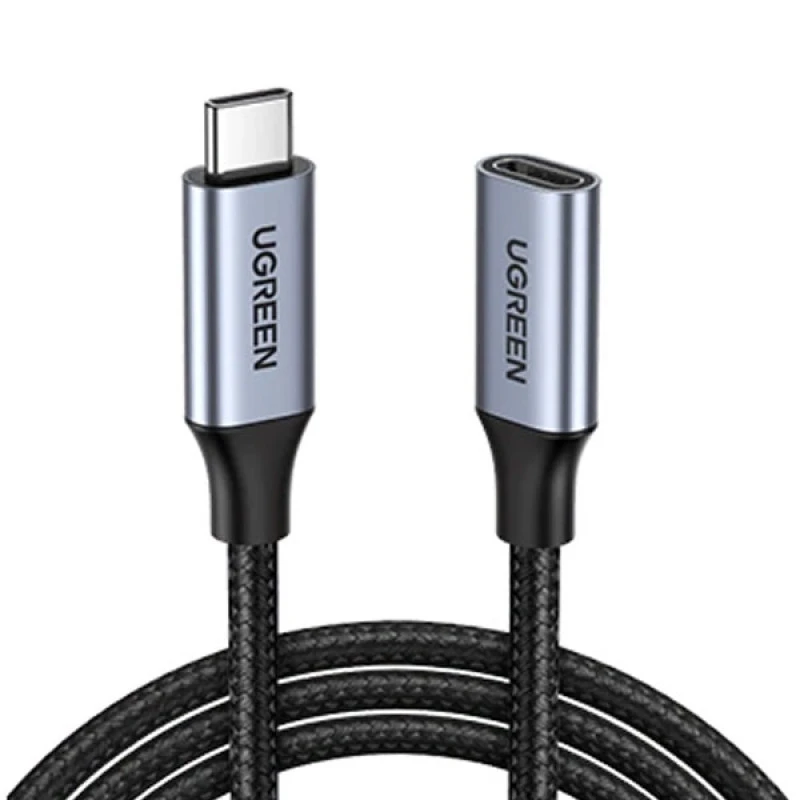 Ugreen US372 (30205) USB-C Male to USB-C Female Gen2 Alu Case Braided Extension Cable