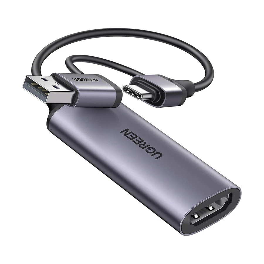 Ugreen CM716 (25854) Type-C & USB Male to HDMI Female Extension Cable