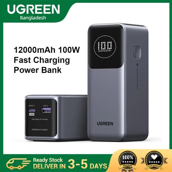 Ugreen PB724 (35526B) 12000mAh 100W Fast Charging Power Bank