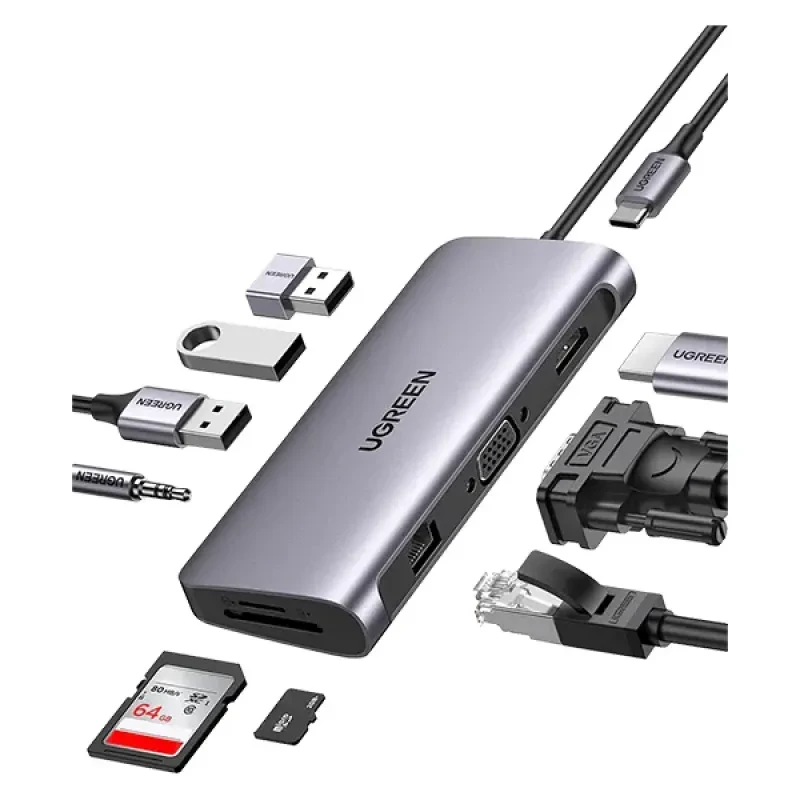 Ugreen CM639 (45380) Multifunction 10-in-1 USB-C Docking Station