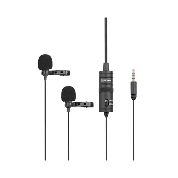 Boya BY-M1DM Dual Omni-directional Lavalier Microphone
