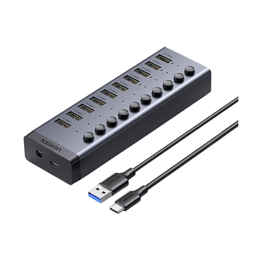 Ugreen CM482 (30779) USB Male to 10 USB Female USB Hub